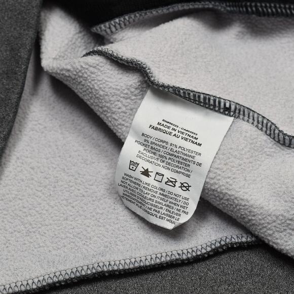 Nike Men's Pullover Hoodie High Neck Solid Polyester Gray Size M Pockets - Picture 8 of 8